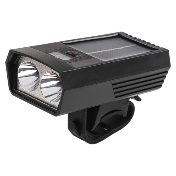 CENL Portable 400 Lumens Bicycle Headlight with USB Rechargeable and Solar Power