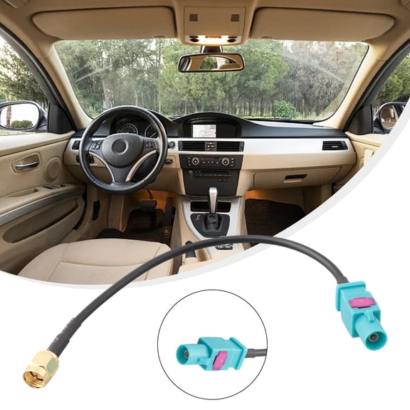 CENL RG174 15cm-Universal Antenna Adapter Cable Fakra-Z Male To-SMA Male For GSM GPS DAB Stereo Radio Antenna Accessories For The Car