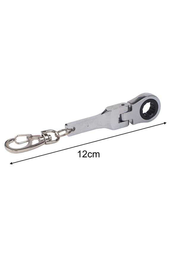 CENL Ratchet Wrench Mini Metal Keychain 10mm with Real Working Feature for Accessible Tool Use and Key Organization