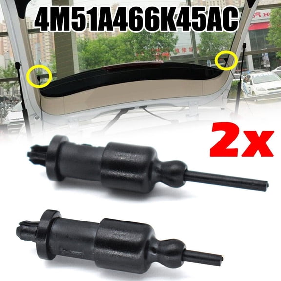 CENL Rear Parcel Shelf Tray Strap String for Ford Focus Mk2 CMax 4M51A466K45AC Black Durable Universal Fit Pack of 2