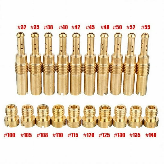 CENL Reliable Golden Main Jet Set for Keihin For PWK OKO CVK Carbs Pack of 20pcs
