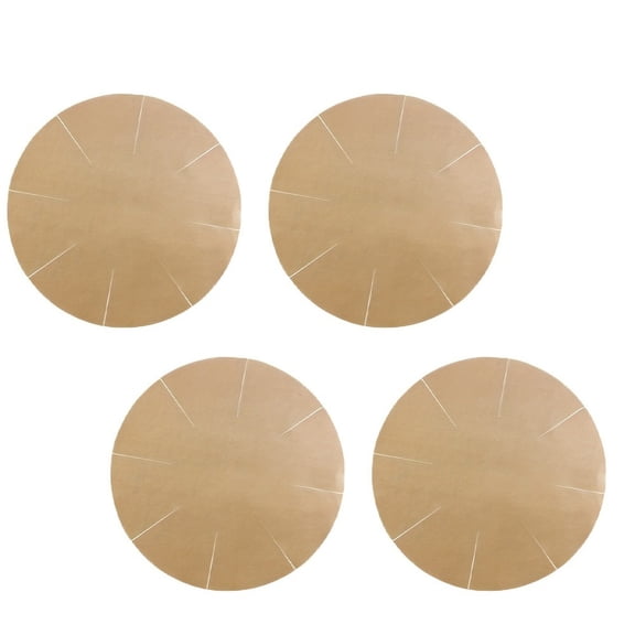CENL Round Reusable Baking Liners 4pcs PTFE Non-Stick for Cakes Cookies Bread