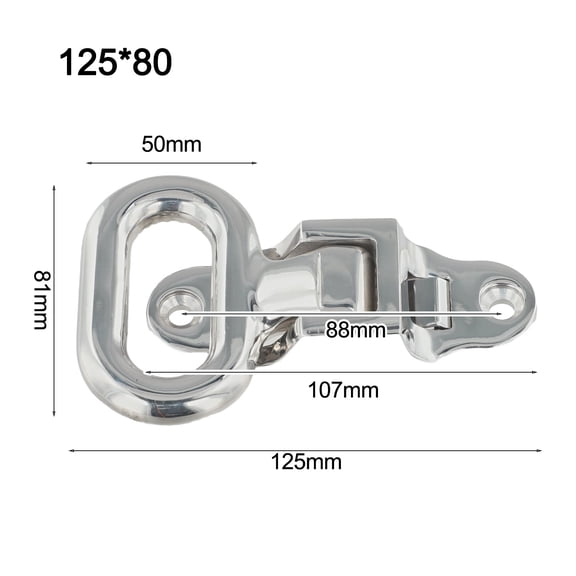CENL Small/Large Marine Folding Mast Step Stainless Steel Mirror Polished Antislip Fit For Boat RV Truck Yacht