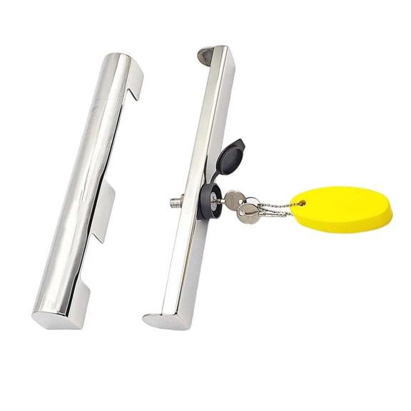 CENL Stainless Steel Outboard Motor Lock With Float Key Heavy Duty Boat Engine Lock