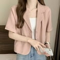 thumbnail image 1 of CENL Summer Blazers Women Simple Leisure Loose Korean Style Youth Single Breasted, 1 of 9