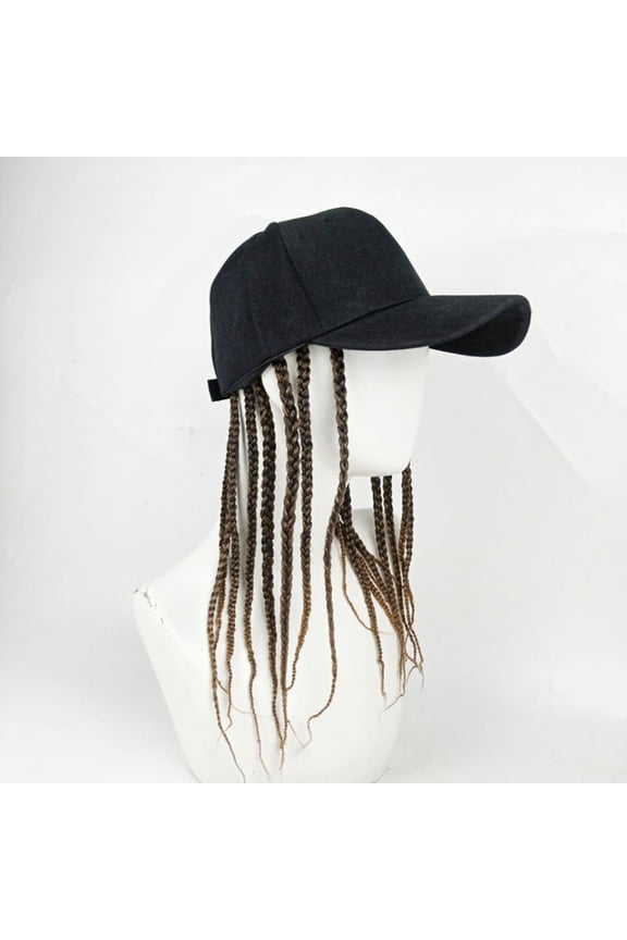CENL Summer Unisex Lady Men Baseball Cap Hat with Dreadlocks Wig Hip-Hop Punk Hair