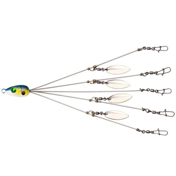 CENL Umbrella Fishing Bass Lure Rig 5 Arms Alabama Rig Head Swimming Bait with Swivel