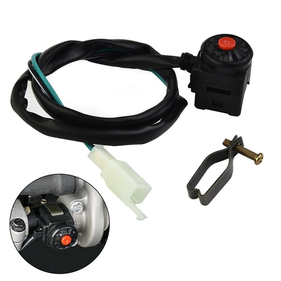 CENL Universal Motorcycle Kill Switch Red Push Button Horn Starter Dirt Bike ATV Dual Sport Motorcycle Equipments