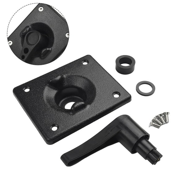 CENL Upgrade Your Watercraft Performance with Kayak Canoe Rudder Control Parts Kit, Boat Rudder Accessories, Black Color