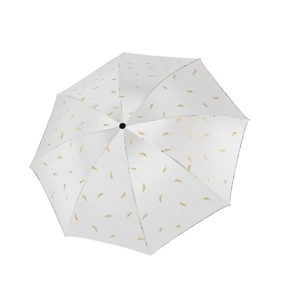 CENL Windproof 95cm Feather Pattern Umbrella Auto Open/Close for Sun and Rain