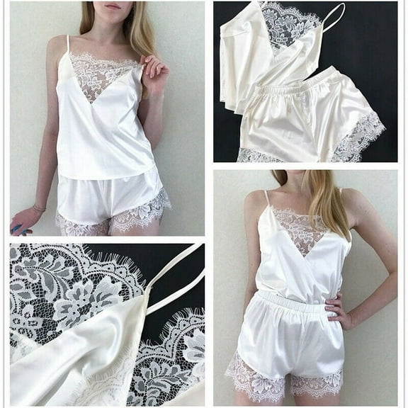 CENL Women Sexy Lace Comfortable Nightwear Pajamas Underwear Sleepwear Suit
