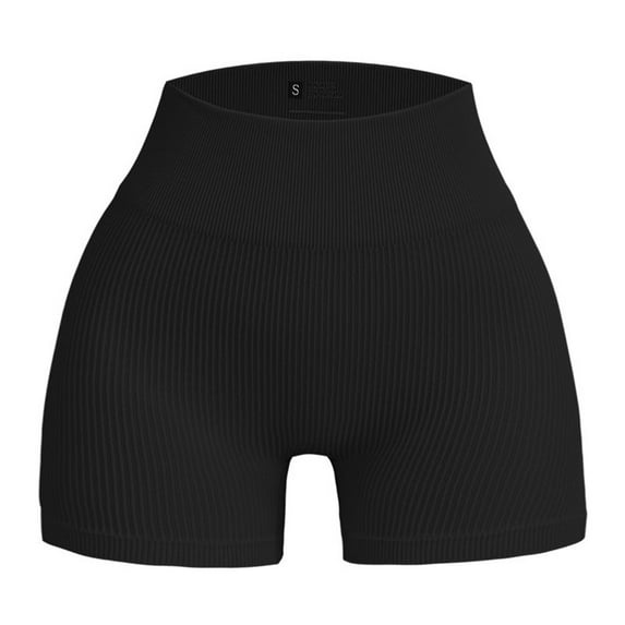 CENL Women Thread Yoga Shorts Sports Seamless High Waist Tights Exercise Run Fitness