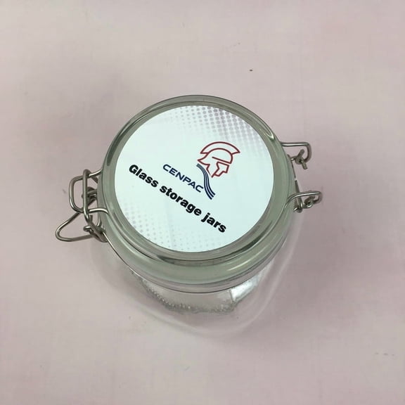 CENPAC Glass storage jars, Premium Transparent Thick Glass Body Construction