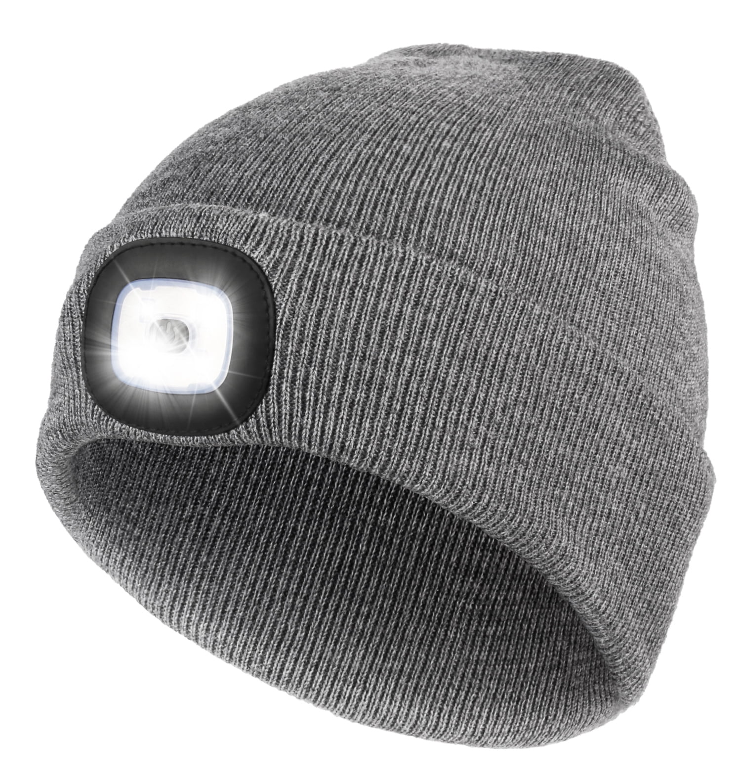 CENSGO Beanie Hat with Light, Unisex USB Rechargeable LED Beanie