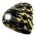 thumbnail image 1 of CENSGO Beanie with a Light, Ideal Christmas Stuffers Gifts for Men, USB Lighted Knitted Cap Camouflage Green, 1 of 11