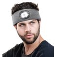 thumbnail image 1 of CENSGO Headband with Light, Cool Gadgets Gifts for Sports, Stocking Stuffers for Men Women, Sweatband for Running, Hiking, Cycling Gray, 1 of 6