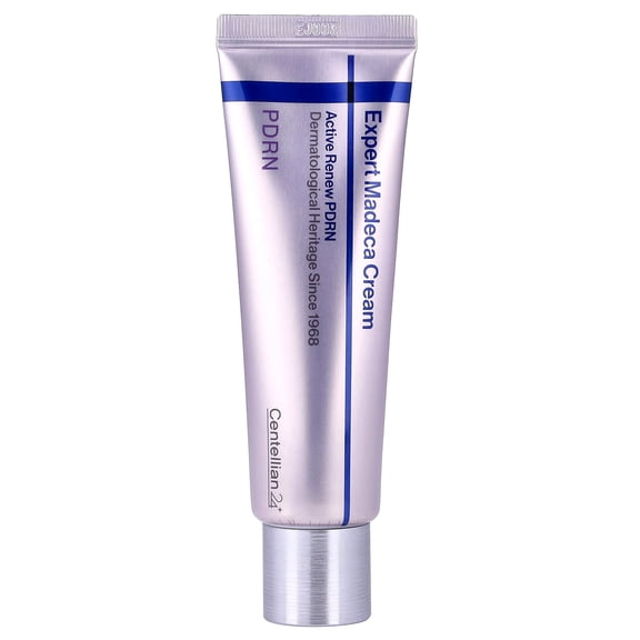 CENTELLIAN 24 Expert Madeca Cream Active Renew PDRN (Firming Cream, 1.69 fl oz) Elasticity, Soothing & Hydrating Face Moisturizer with TECA-PDRN, Hyaluronic Acid & Glutathione, Korean Skin Care
