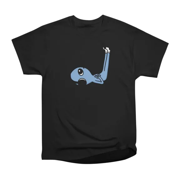 CENTERED HEADPHONES LIMB ELEVATION BEING BLUE T-Shirt Tee Gift For Him Merch For Her Appar