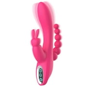 Centerel Powerful Rabbit Vibrator for G Spot Vaginal Stimulation with 12 Vibration, Waterproof Adult Sex Toys for Women and Couples ,Pink