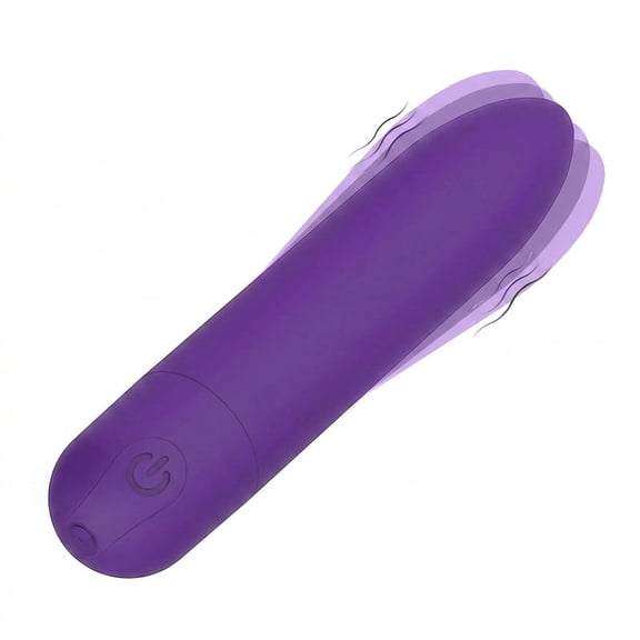 CENTEREL Classic Vibrator 1 Button 10 Functions Water-Resistant Motor Adult Sex Toy-Purple