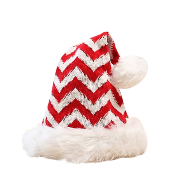 CENTIE Bucket Hats Fisherman Hat Santa Knit Cap for Holiday for Adults and Kids Red