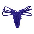 thumbnail image 1 of CENTIE Exotic Mens Thong with Lace and Delicate Straps for Play Blue One Size, 1 of 2