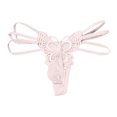 thumbnail image 1 of CENTIE Exotic Mens Thong with Lace and Delicate Straps for Play White One Size, 1 of 2