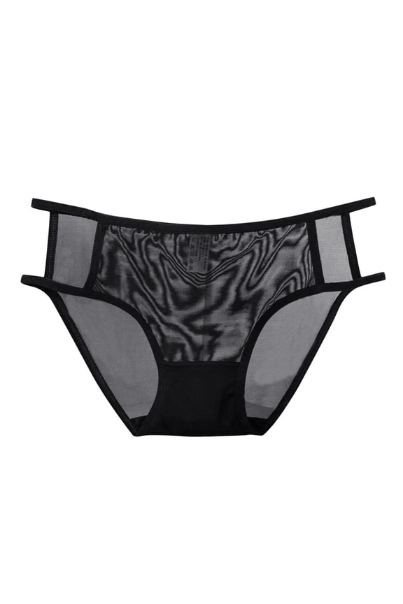 Women's Lace Panties High Waisted Plus Size Ladies Brief Underwear Bronze M