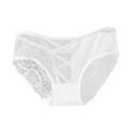 thumbnail image 1 of CENTIE Women's Panties Lace High Waist Briefs for Women White M, 1 of 3