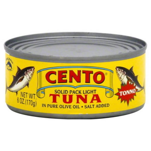 CENTO 100% Natural Tuna Tonno in Olive Oil - Pack of 24 - 5 oz