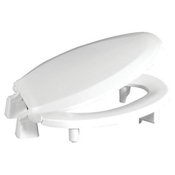 CENTOCO GR3L800STS-001 Toilet Seat, With Cover, Plastic, Elongated, White