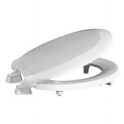 CENTOCO GRHL440STS-001 Toilet Seat, With Cover, Plastic, Round, White