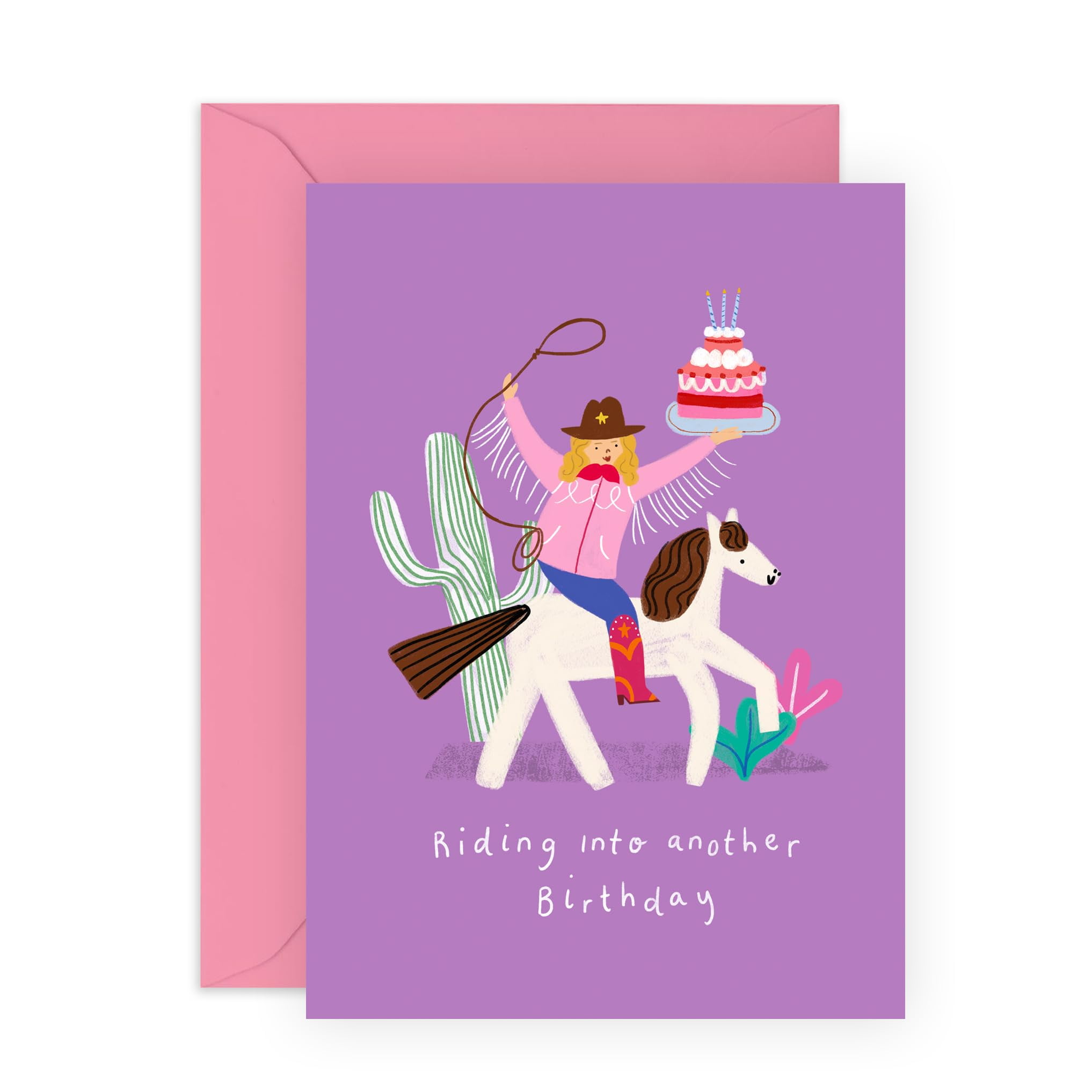 Unicorn Birthday Card With Stickers - Magical Day Greeting Card For Girls & Kids