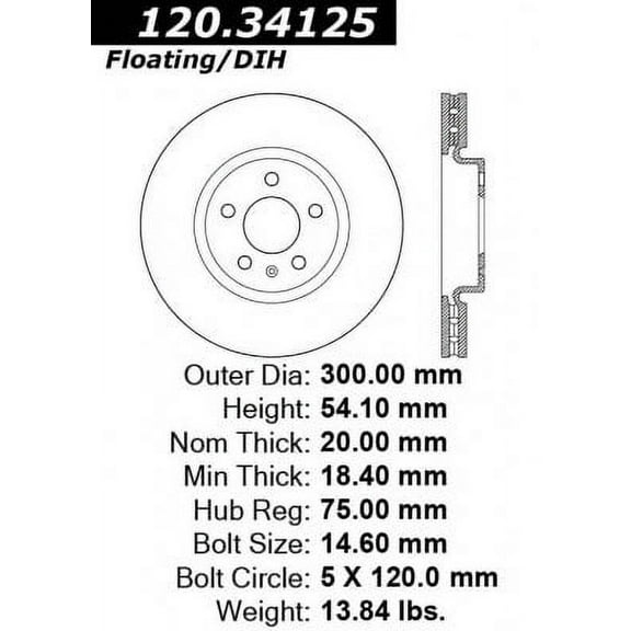 CENTRIC PARTS - BR901056 DRUM Fits select: 2009-2010 BMW Z4, 2011 BMW Z4 SDRIVE30I