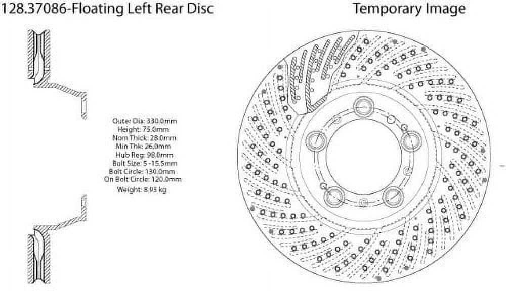 Porsche Panamera Disc Brake Rotor