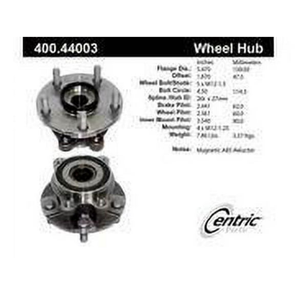 CENTRIC PARTS - HUB Fits select: 2006-2012 TOYOTA RAV4, 2012-2017 TOYOTA PRIUS V