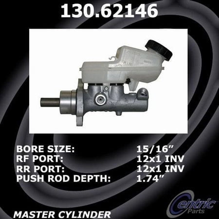 CENTRIC PARTS - MASTER CYLINDER Fits select: 2006-2009 PONTIAC SOLSTICE, 2007-2010 SATURN SKY
