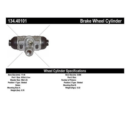 CENTRIC PARTS - WHEEL CYLINDER Fits select: 1980-1981 HONDA CIVIC, 1979-1981 HONDA PRELUDE