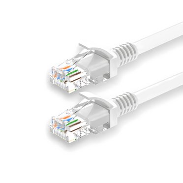 10 X 0.25m White Cat5e Ethernet Patch Cables - RJ45 Network Leads