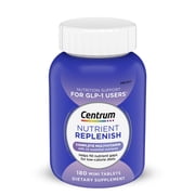 Centrum Nutrient Replenish Glp-1 Nutrition Support Multivitamin for Whole Body Health and Appearance - 180 Tablets, 6 Month Supply