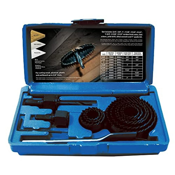 Century Drill & Tool 05499 Carbon Steel 14 Piece Hole Saw Set