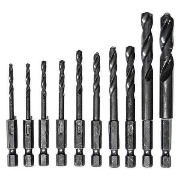 CENTURY DRILL AND TOOL 24650 10pc. Drill Bit Set