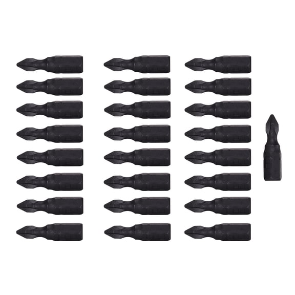 Century Drill & Tool 66801 Impact Screwdriver Bit #1 Phillips, 1", 25 Pack