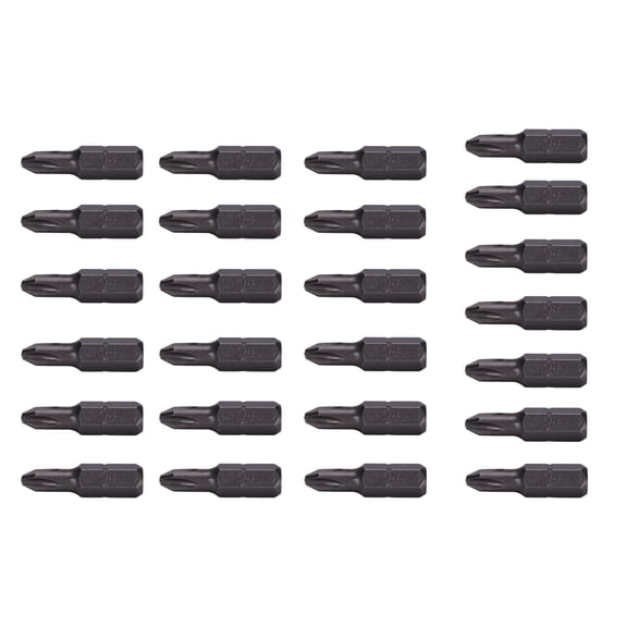 Century Drill & Tool 68525 Premium S2 Steel #2R Phillips Drywall Insert Screwdriving Bit Set, 25 Pack