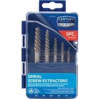 CENTURY DRILL & TOOL 5-Piece Spiral Flute Screw Extractor - Pack of 12 Multipack Supply