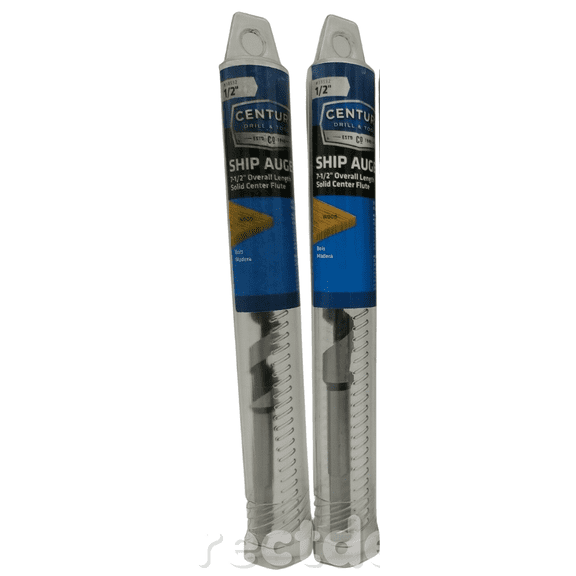 CENTURY DRILL & TOOL Ship Auger 38532 1/2" x 7-1/2" Pack of 2