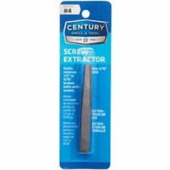 CENTURY DRILL & TOOL Straight Flute Screw Extractor - Pack of 4 Bulk Value Case
