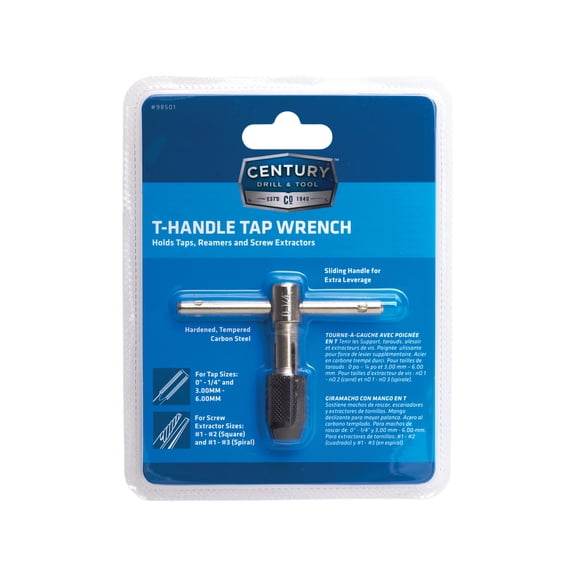 CENTURY DRILL & TOOL T-Handle Tap Wrench - Pack of 10