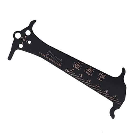 CEORPER 1/3pcs Chain Gauge Measurement Ruler Bicycles Chain Wear Indicators Checker