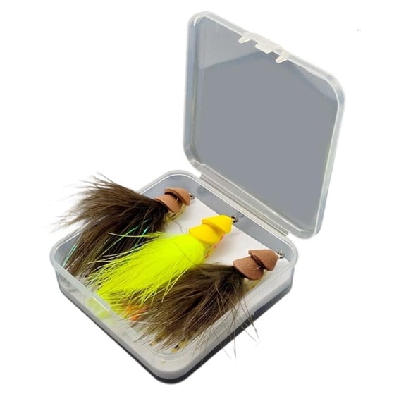 CEORPER 1/3pcs Streamers Fly for Trout Fishing Baits for Freshwater & Saltwater